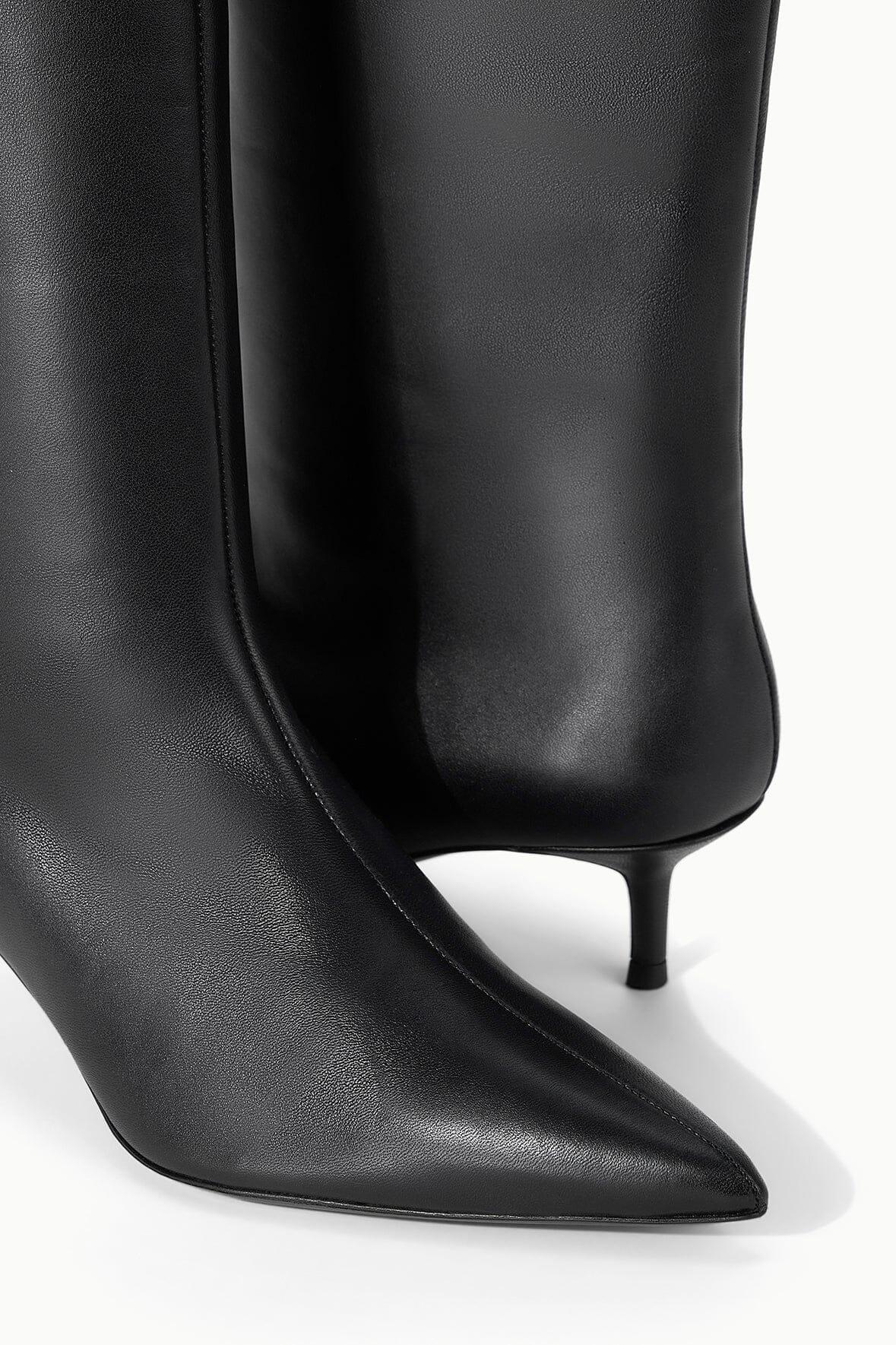 SEBASTIAN KITTEN HEEL BOOT | BLACK Product Image