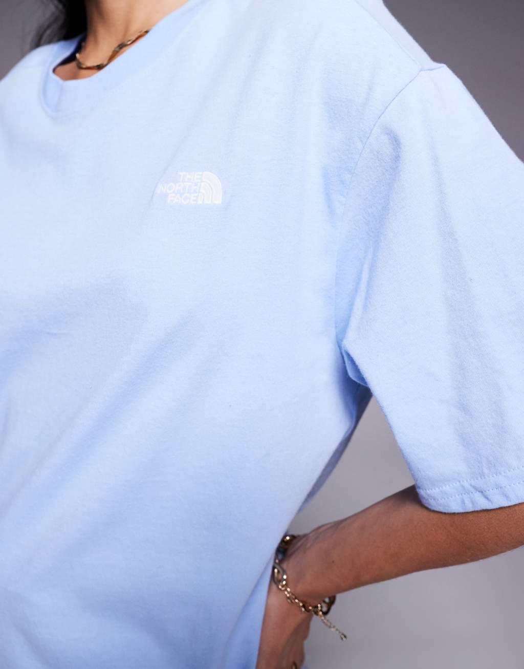The North Face Evolution oversized t-shirt in cornflower blue Product Image