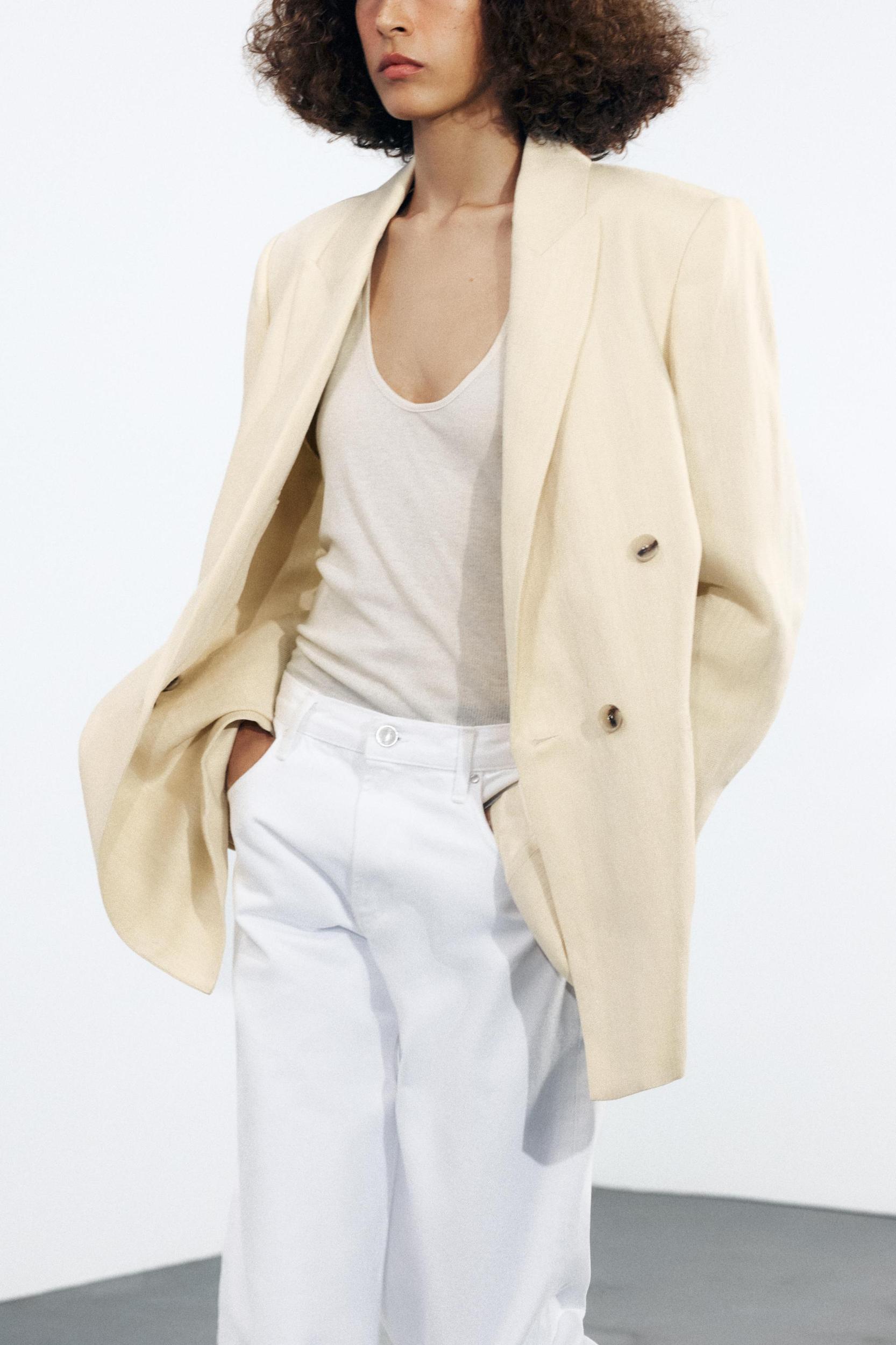 ZW COLLECTION WIDE LEG LOW-RISE JEANS Product Image