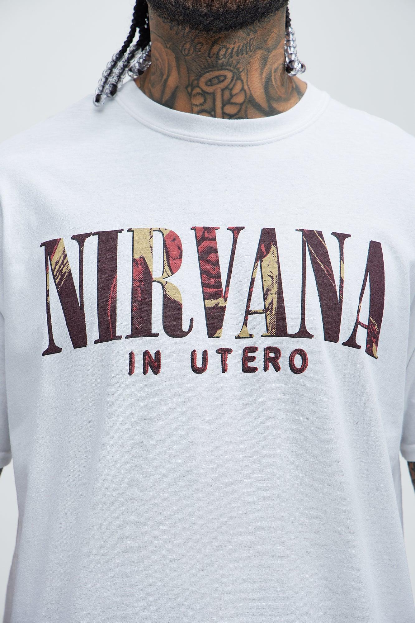 Nirvana In Utero Album Short Sleeve Tee - White Product Image