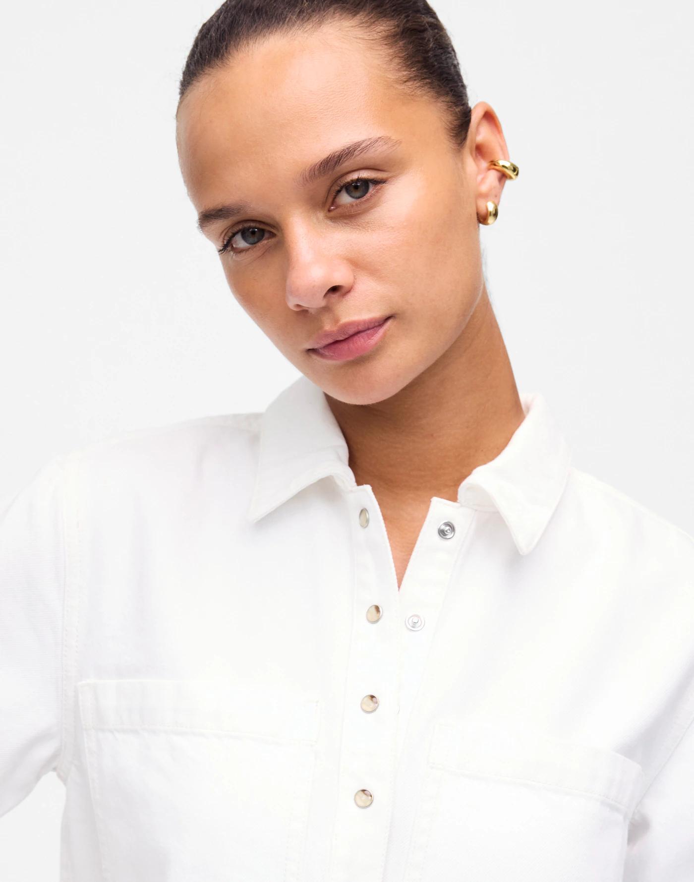 Denim Popover Dress Product Image