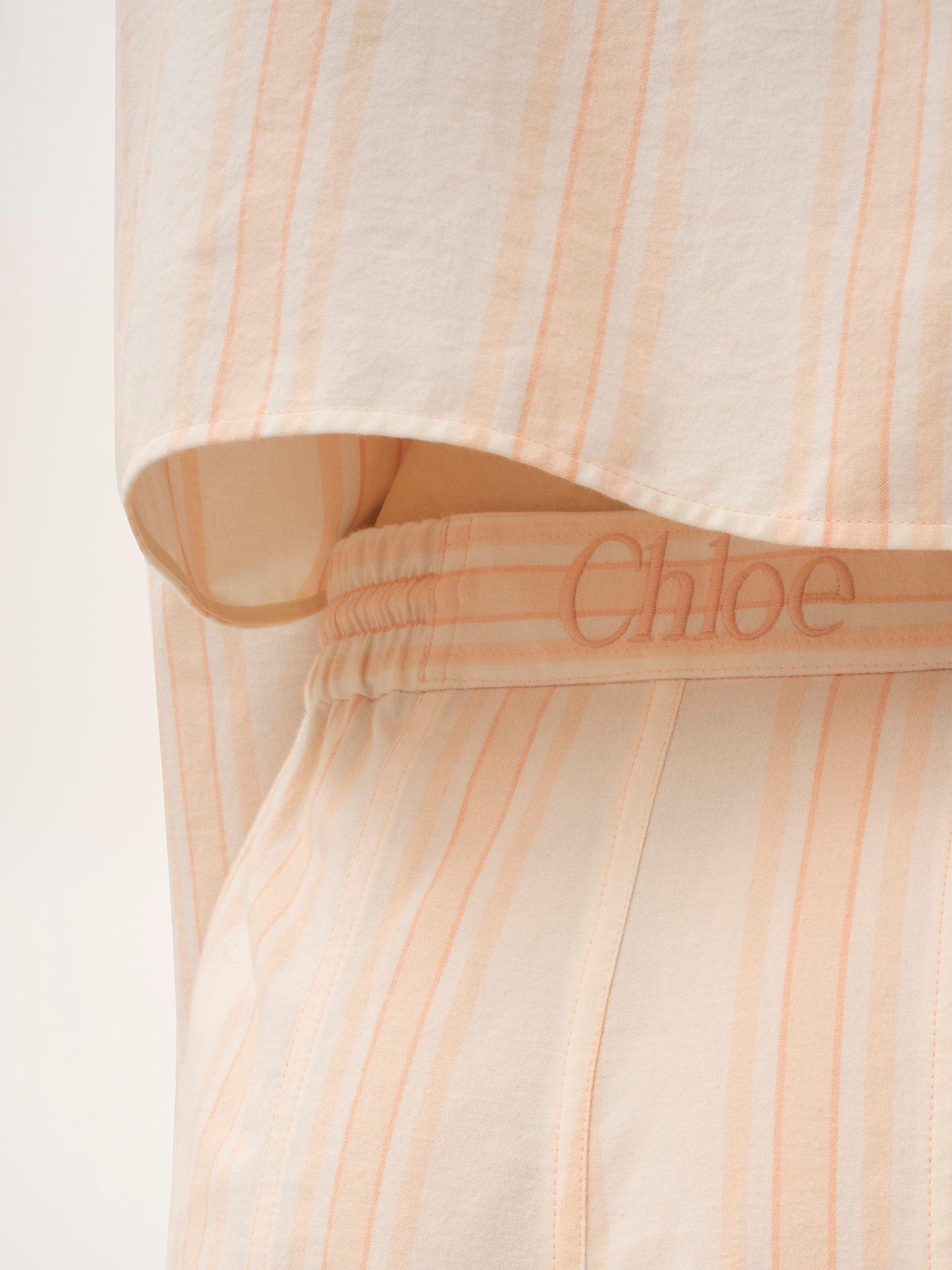 Turn-up drawstring shorts in cotton Product Image