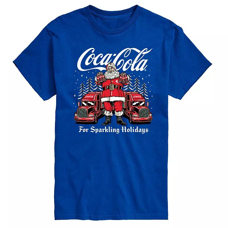 Big & Tall Coca-Cola Santa For Sparkling Holidays Graphic Tee, Men's,  Product Image