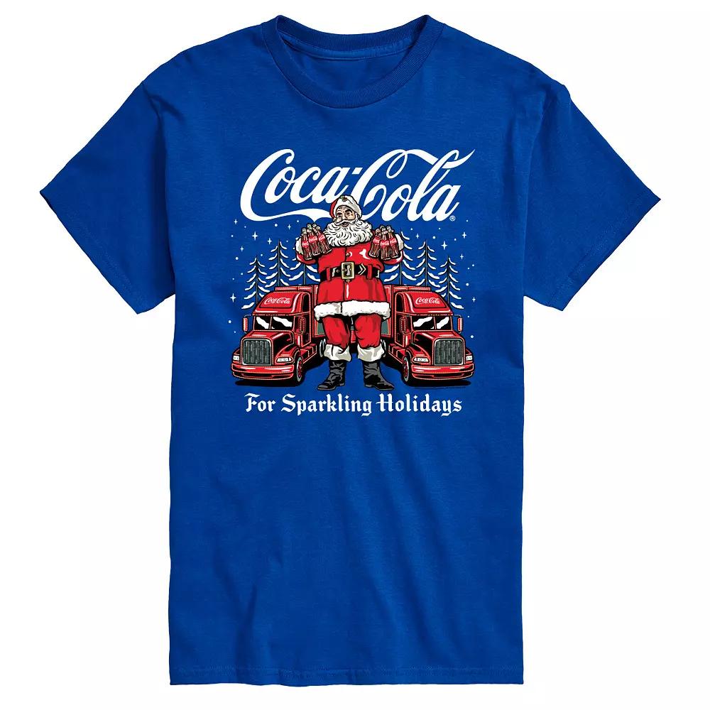 Big & Tall Coca-Cola Santa For Sparkling Holidays Graphic Tee, Men's,  Product Image