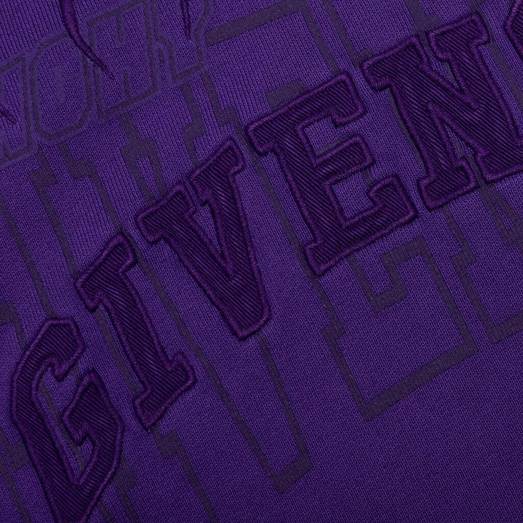 Slim Fit Print Hoodie - Purple Male Product Image