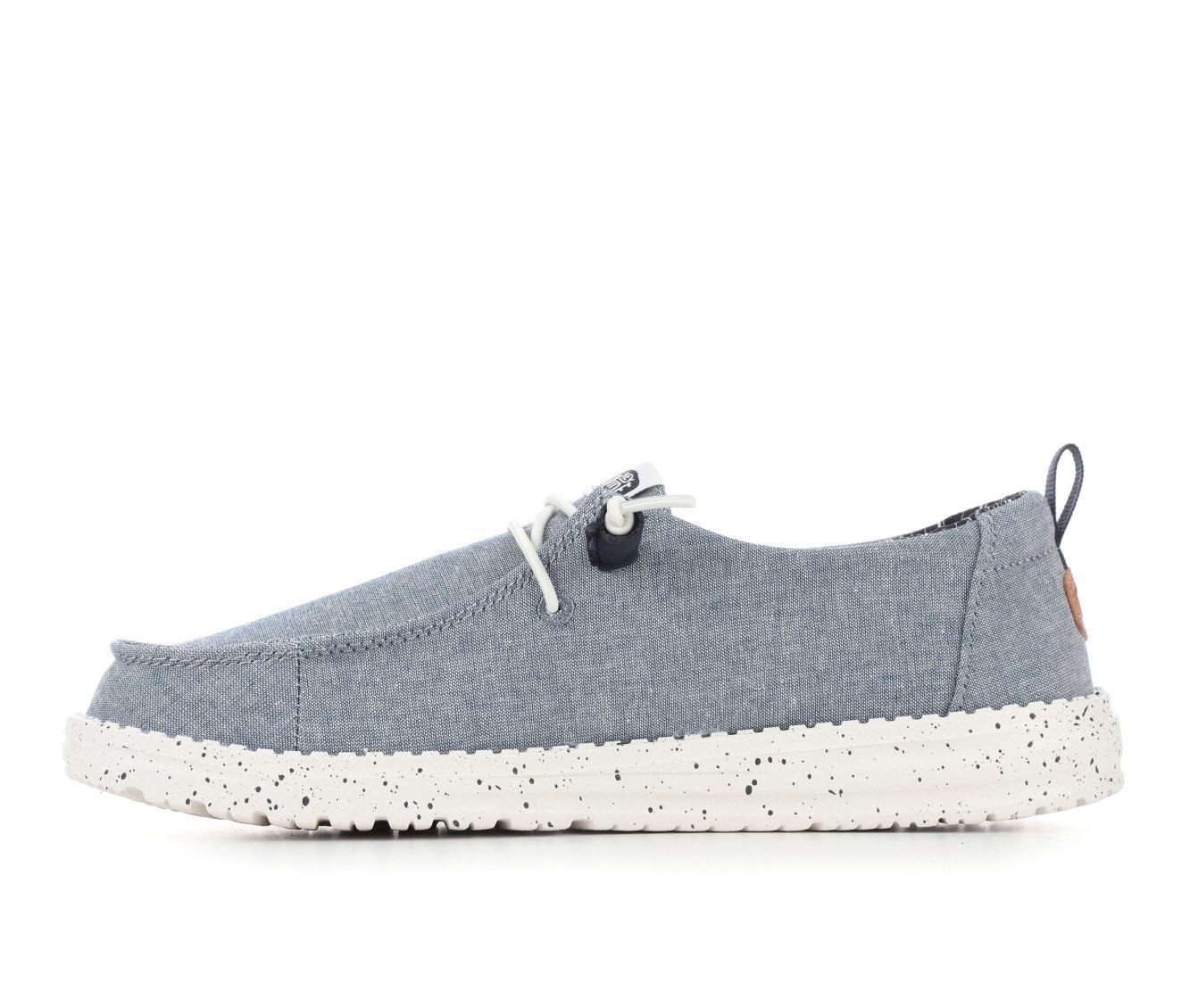 Women's HEYDUDE Wendy Chambray Casual Shoes Product Image