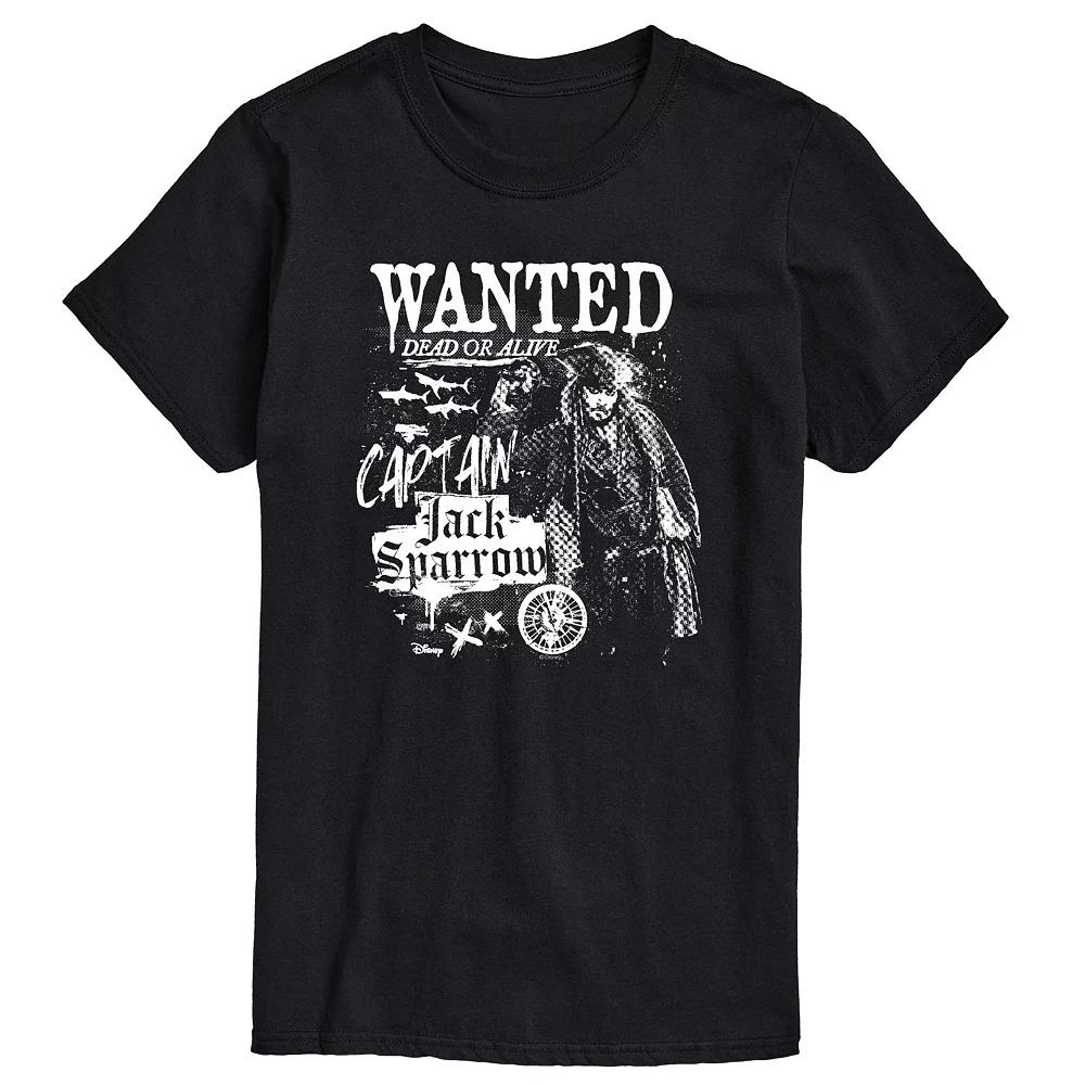 Big & Tall Disney's Pirates of the Caribbean Captain Jack Sparrow Graphic Tee, Men's,  Product Image