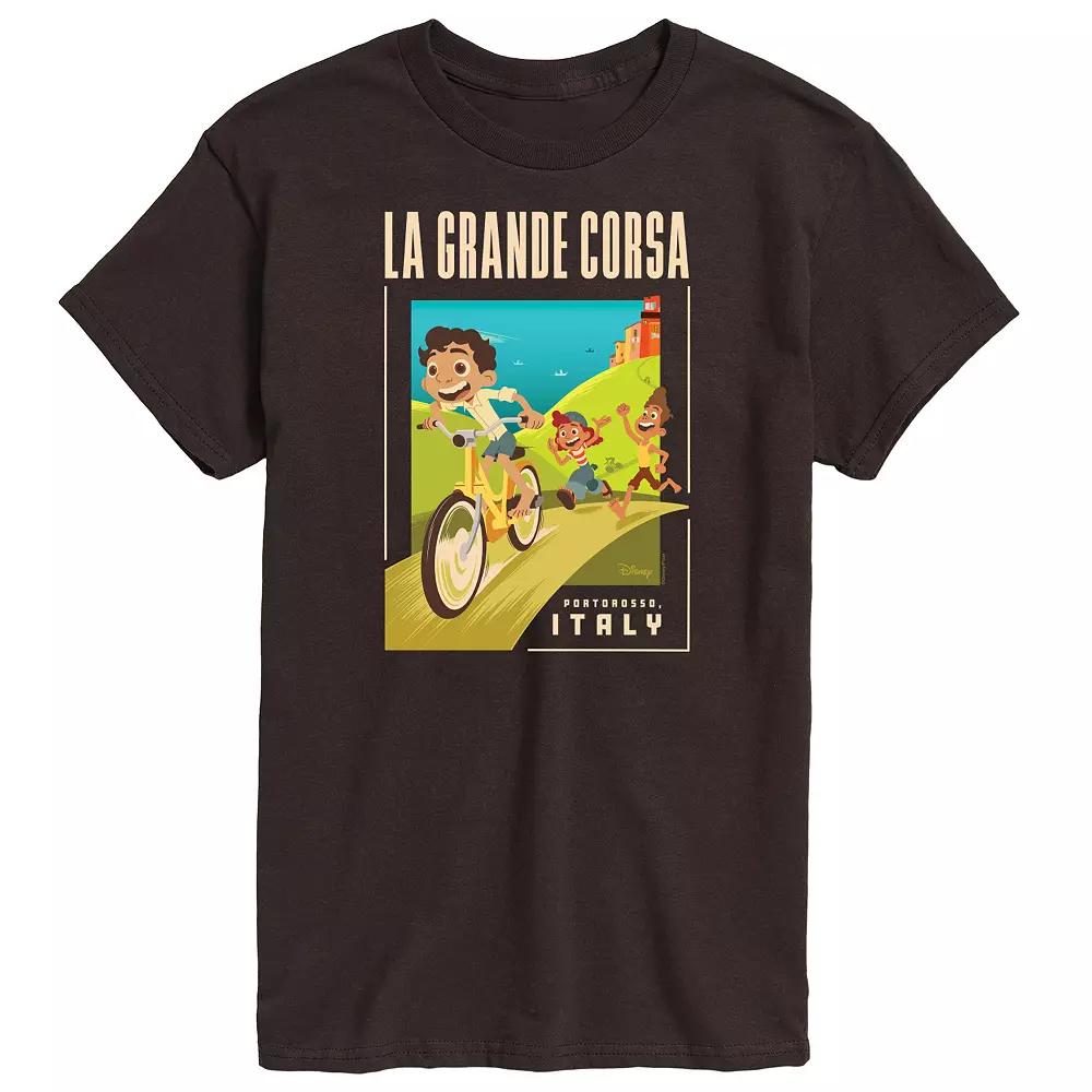 Disney's Luca Men's La Grande Postcard Graphic Tee,  Product Image