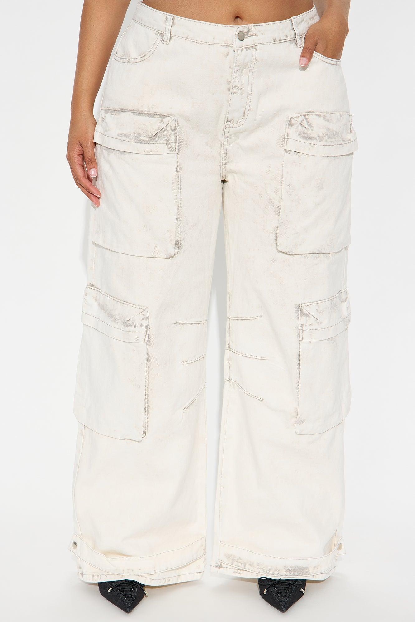 Later Tonight Cargo Pant - Grey Female Product Image