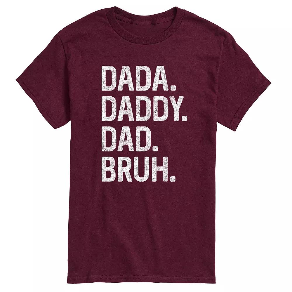 Men's Dada Daddy Dad Bruh Graphic Tee,  Product Image