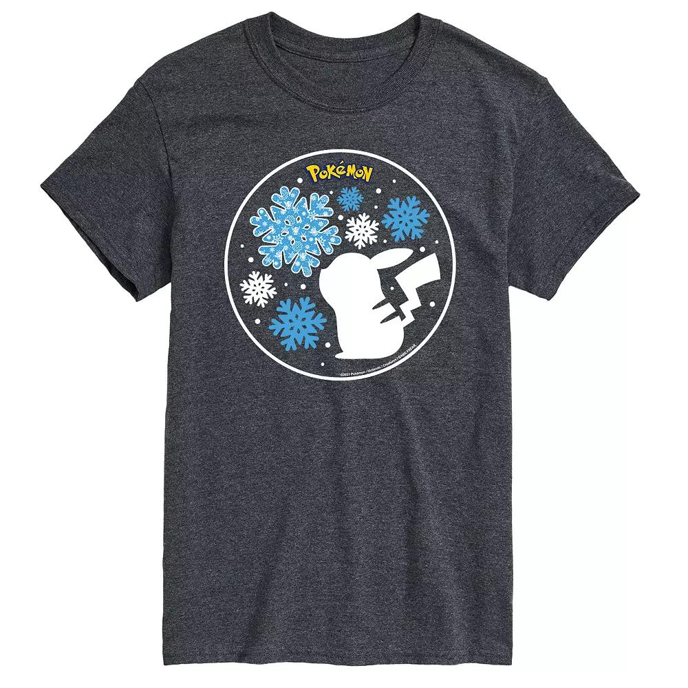 Big & Tall Pokemon Snowflake Pikachu Tee, Men's,  Product Image