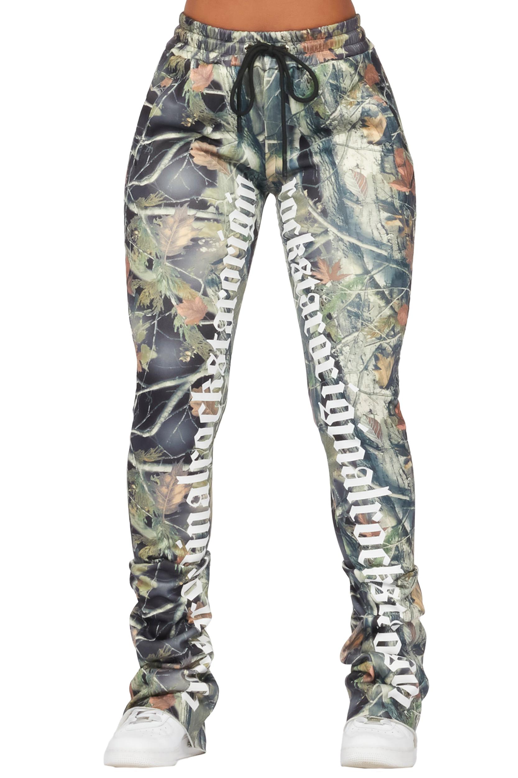 Blakely Black Tree Camo Super Stacked Pant Female Product Image