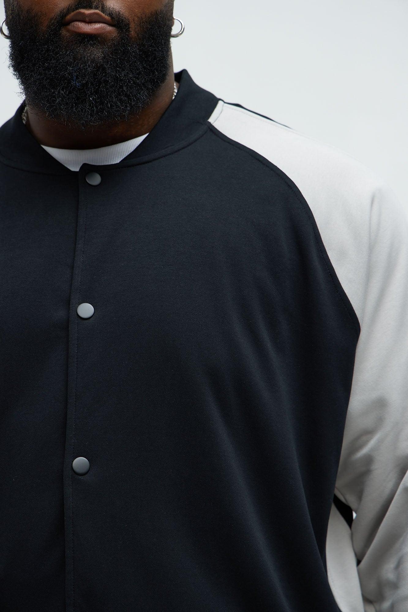 Ryan Interlock Bomber Jacket - Black Product Image