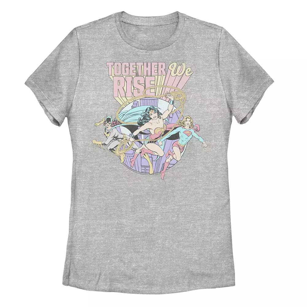 Juniors' DC Comics Wonder Woman "Together We Rise" Graphic Tee, Girl's, Size: XXL, Athletic Grey Product Image