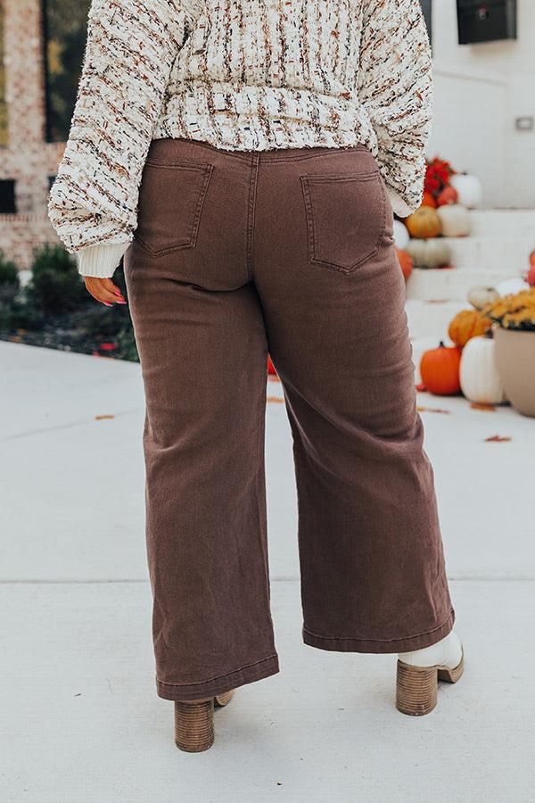 The Dex High Waist Straight Leg Jean In Hazelnut Curves Product Image