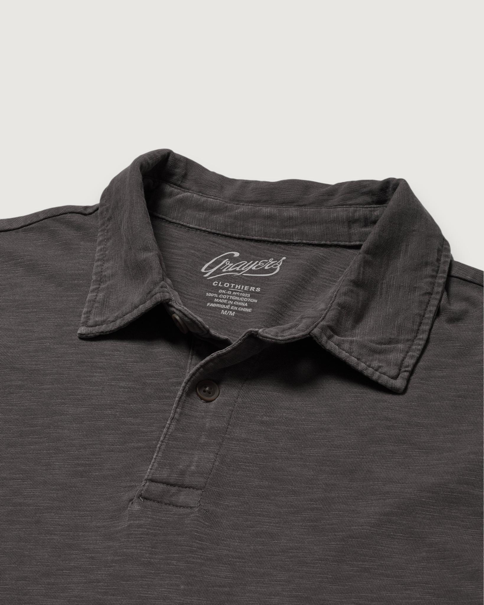 Sunwashed 2 Button Polo - Castle Rock Product Image