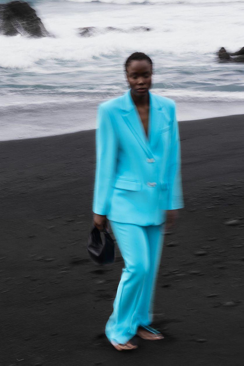 Straight Side Slit Pants Product Image