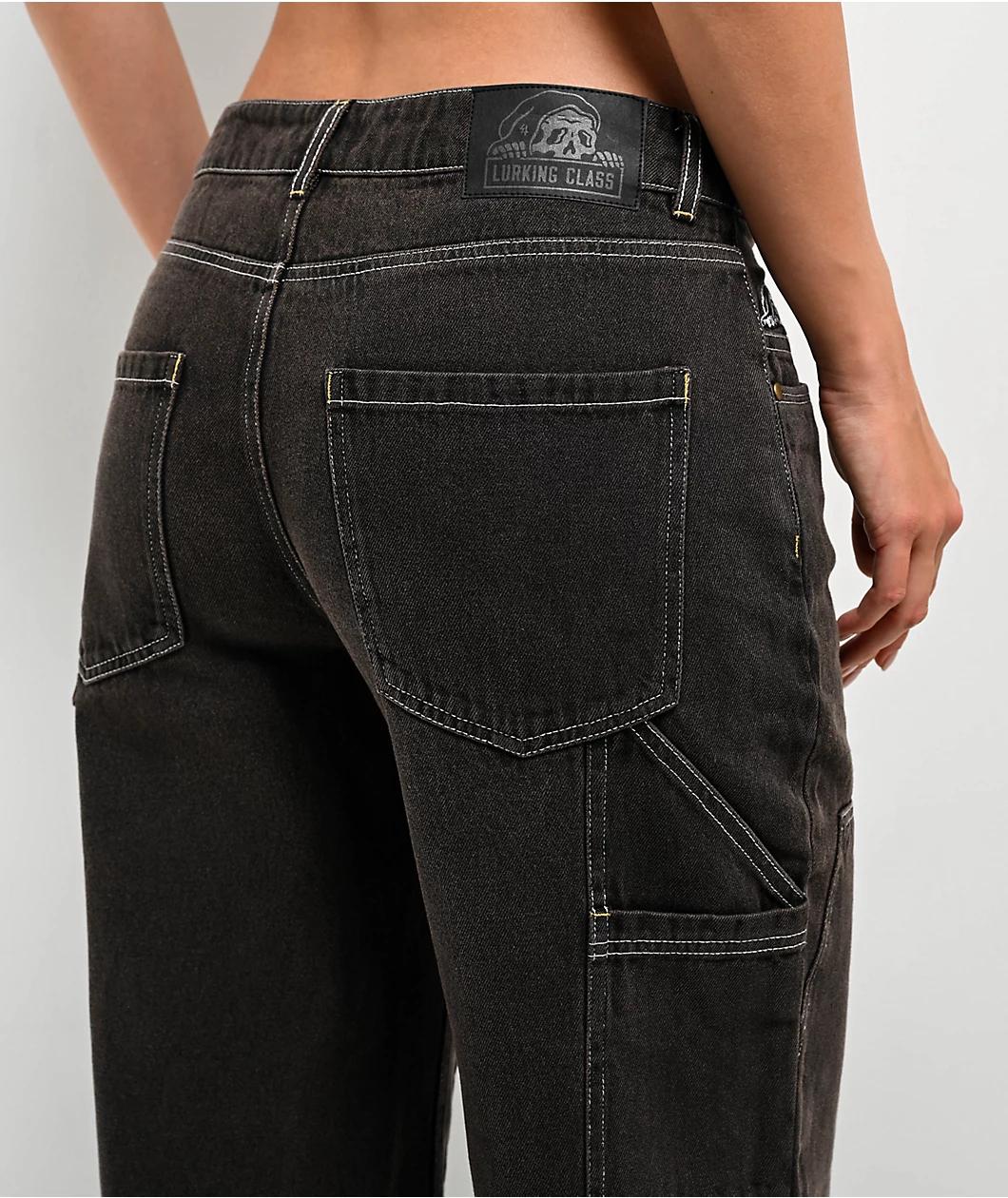 Lurking Class by Sketchy Tank Coffin Brown Wash Carpenter Jeans Product Image