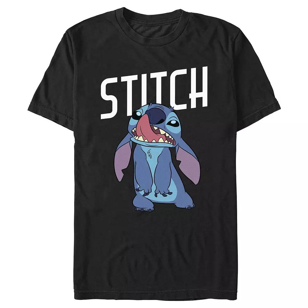 Disney's Lilo & Stitch Silly Face Stitch Men's Graphic Tee,  Product Image