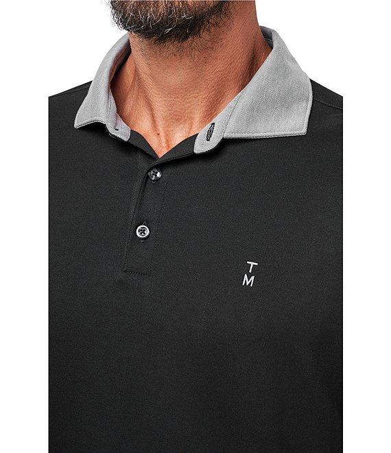 TravisMathew Reservation Number Short Sleeve Polo Shirt Product Image