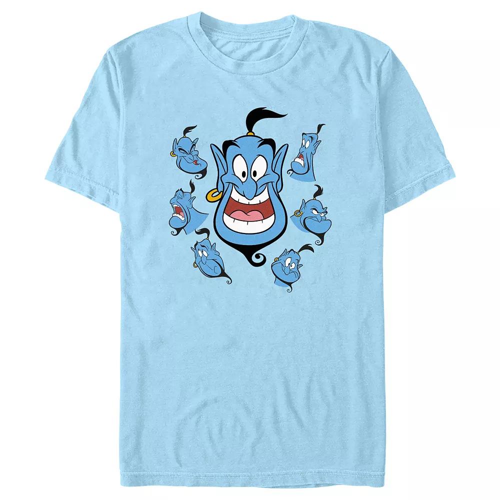 Disney's Aladdin Genie Funny Faces Men's Graphic Tee,  Product Image