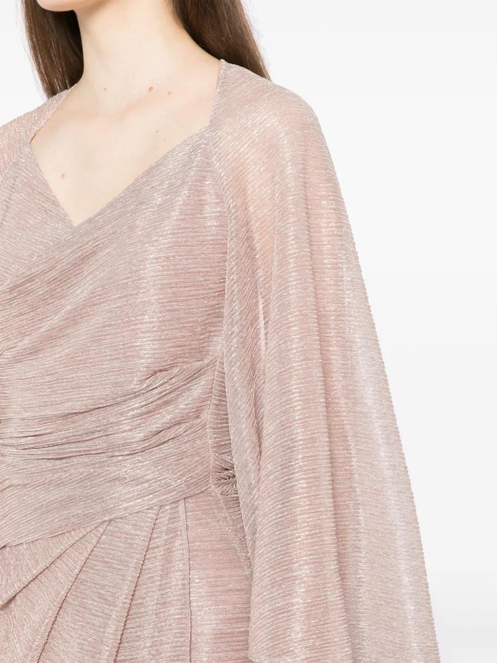 flow-sleeves long dress Product Image