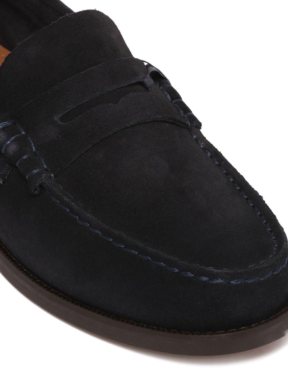 debossed suede loafers Product Image