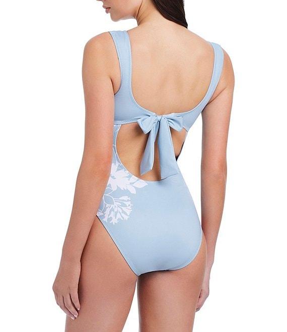 Sanctuary In The Meadow Square Neck Tie Back Tank One Piece Swimsuit Product Image