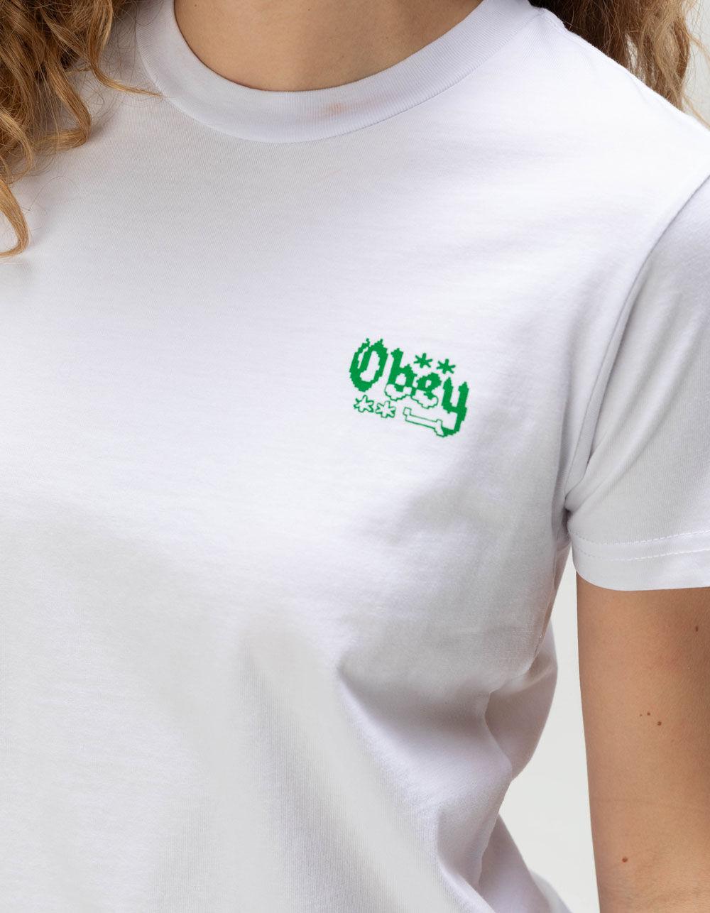 OBEY Submit To The Rhythm Womens Relaxed Tee - WHITE Product Image
