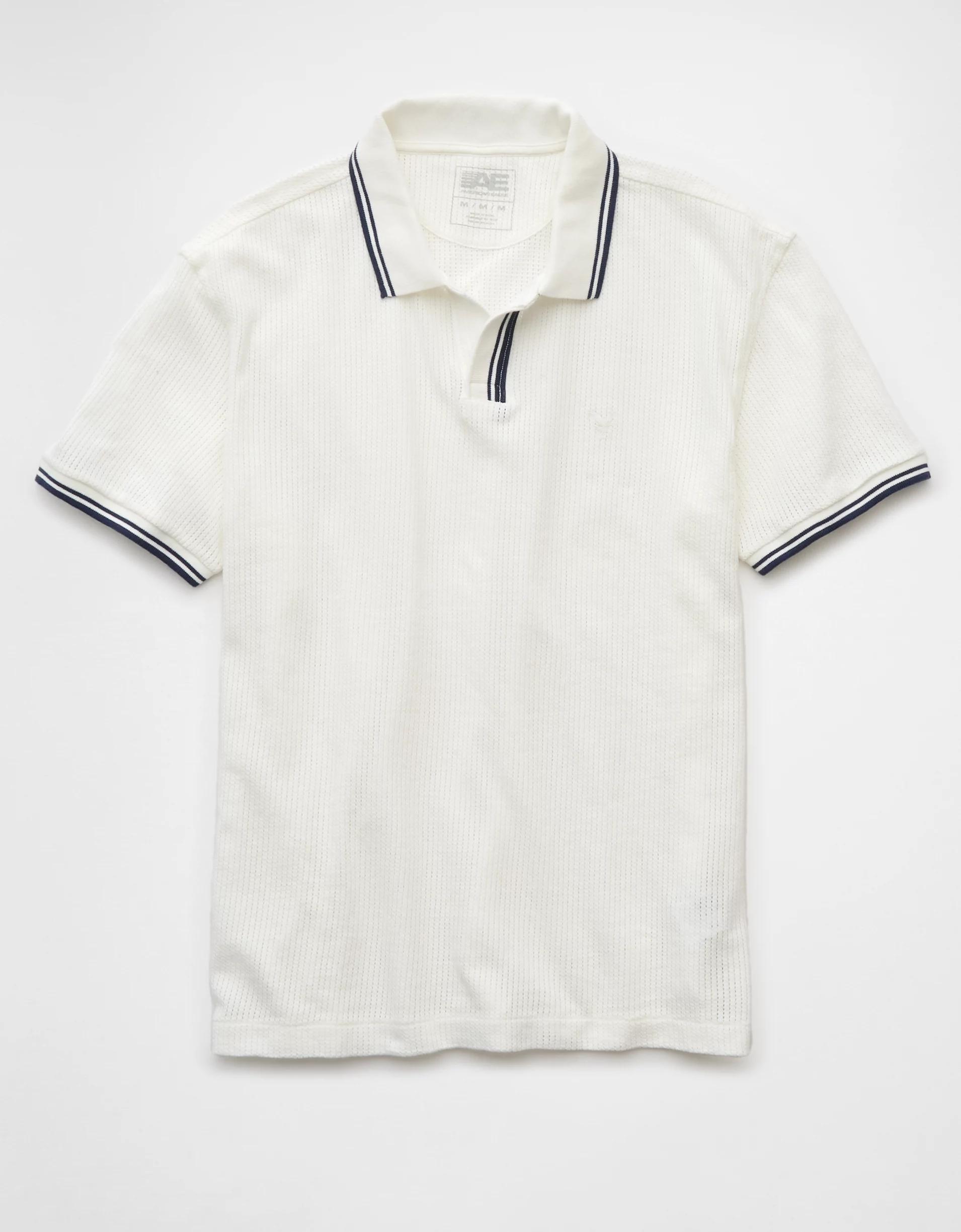 AE 24/7 Mesh Polo Shirt Product Image