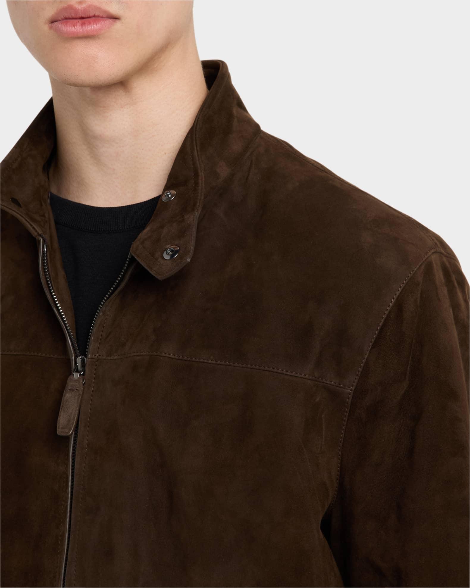 Men's Suede Full-Zip Blouson Product Image