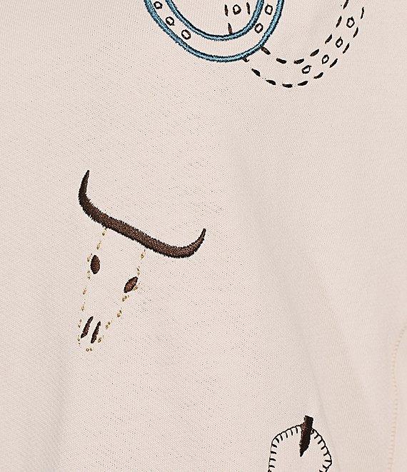 Pendleton Graphic Western Print Crew Neck Long Sleeve French Terry Pullover Product Image