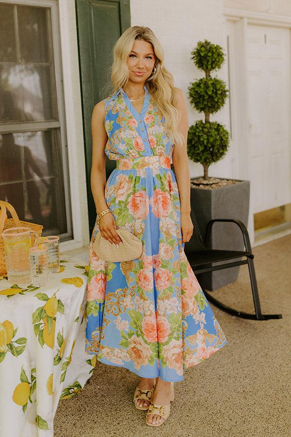 Rose Garden Dreaming Floral Midi Dress Product Image