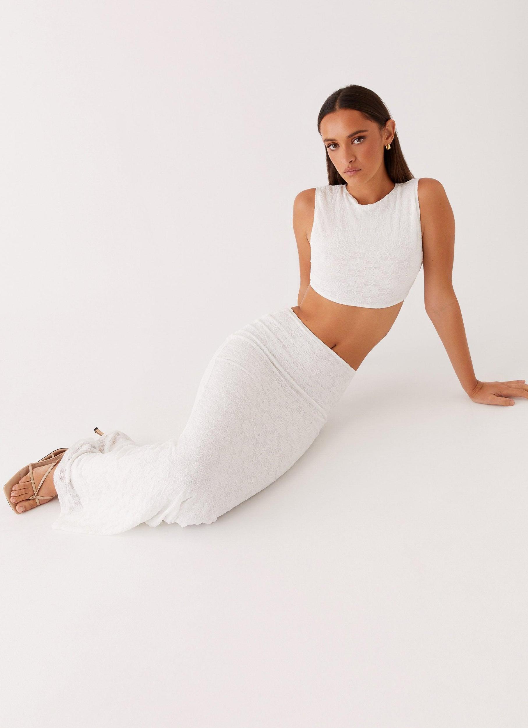 Issey Maxi Skirt - White Product Image