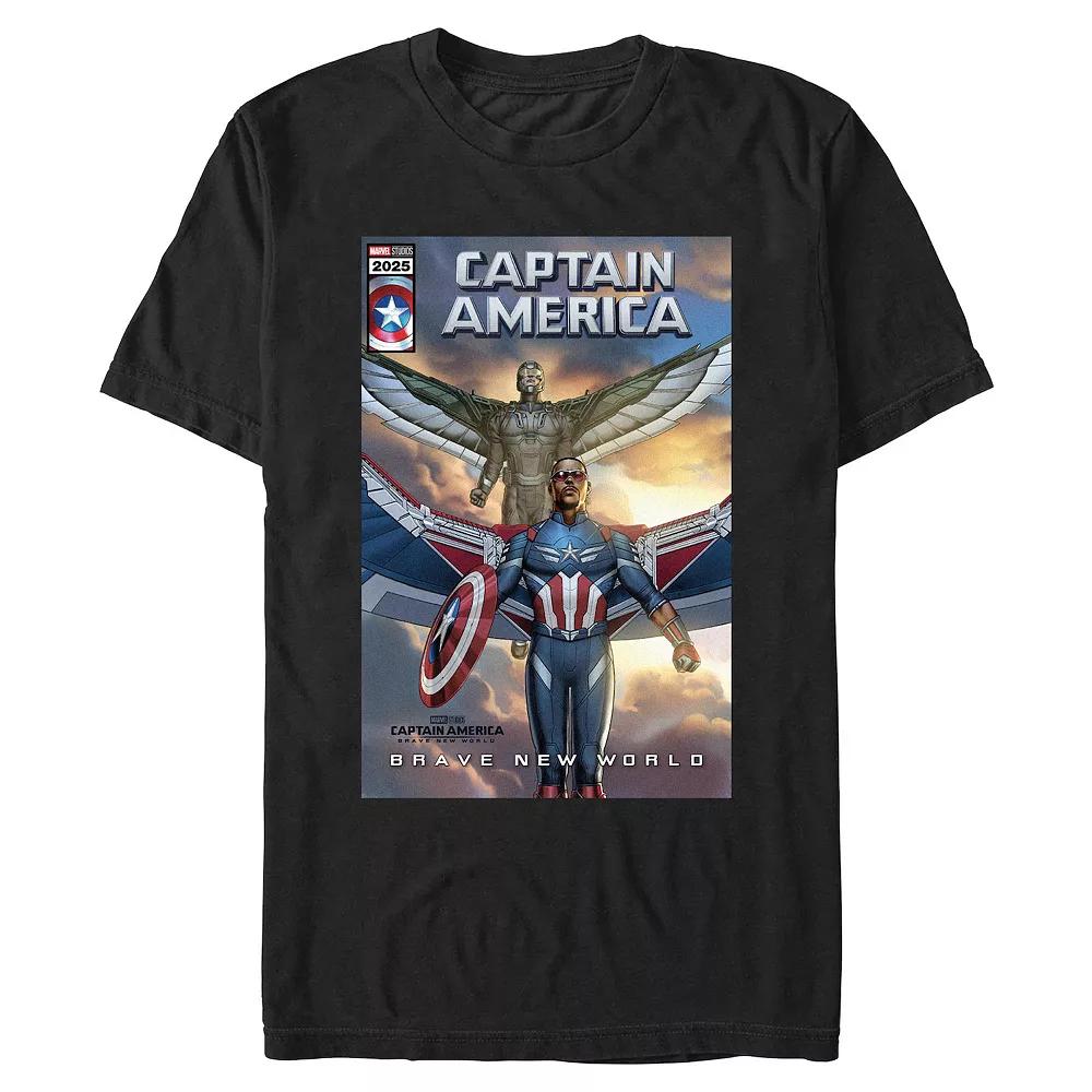 Big & Tall Marvel Captain America Brave New World Captain And Falcon Graphic Tee, Men's,  Product Image