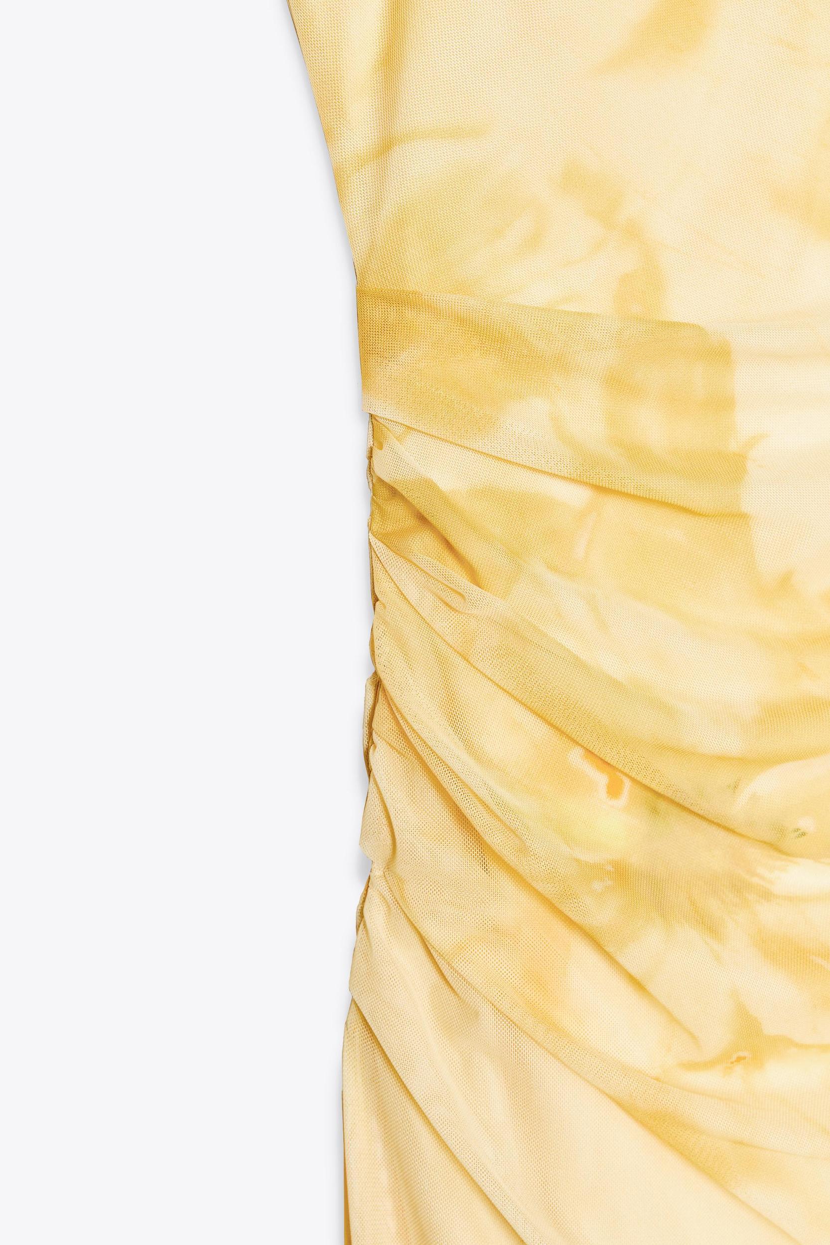 PRINTED TULLE MIDI DRESS Product Image