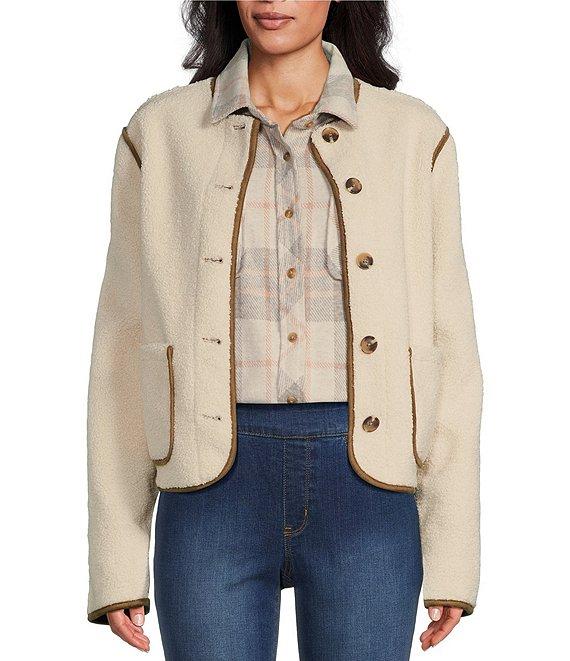 Westbound Reversible Collarless Button Front Jacket Product Image