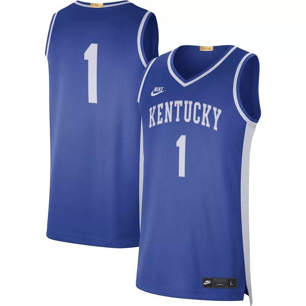 Men's Nike #1 Royal Kentucky Wildcats Limited Retro Jersey,  Product Image