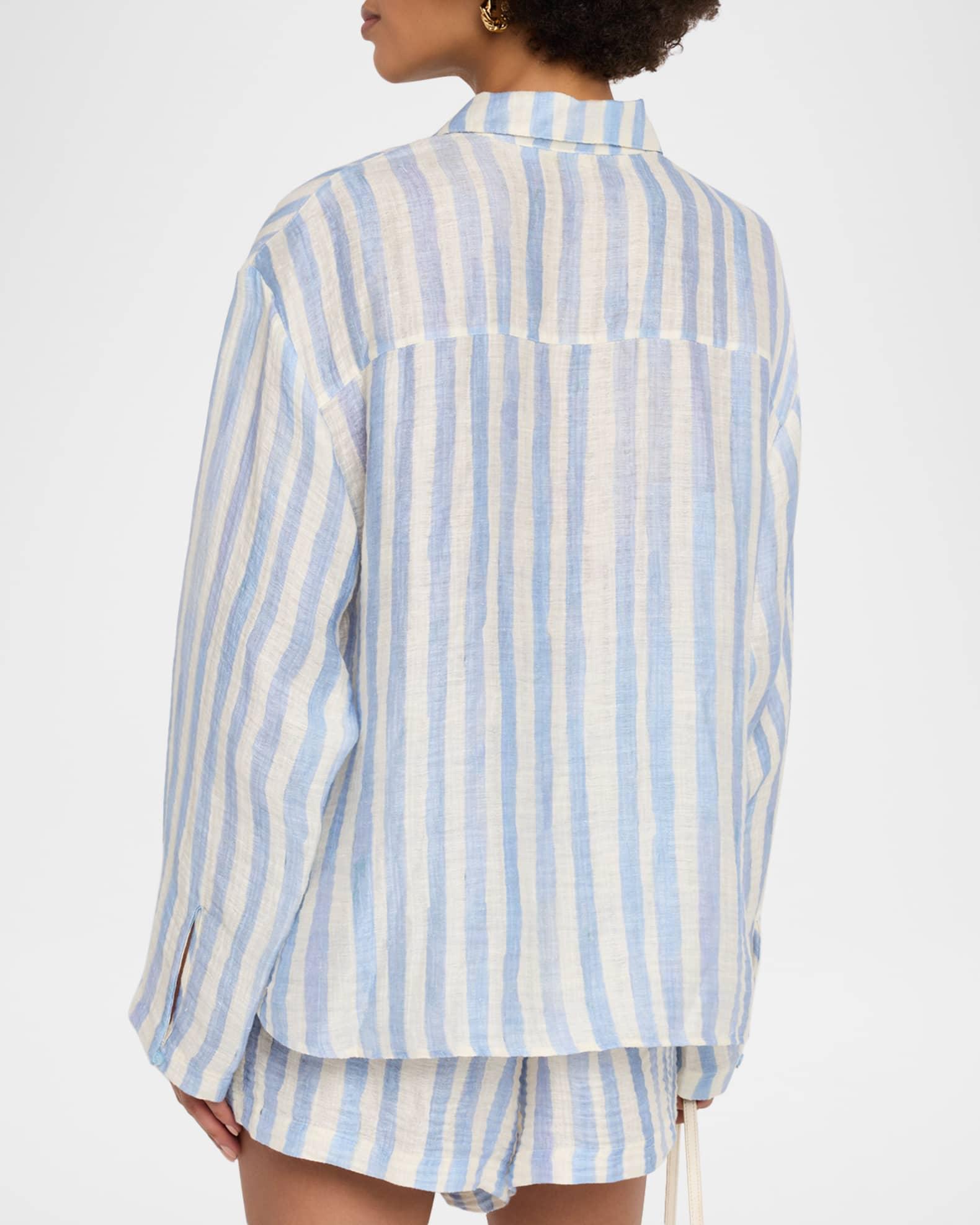 Nico Oversized Striped Beach Shirt Product Image