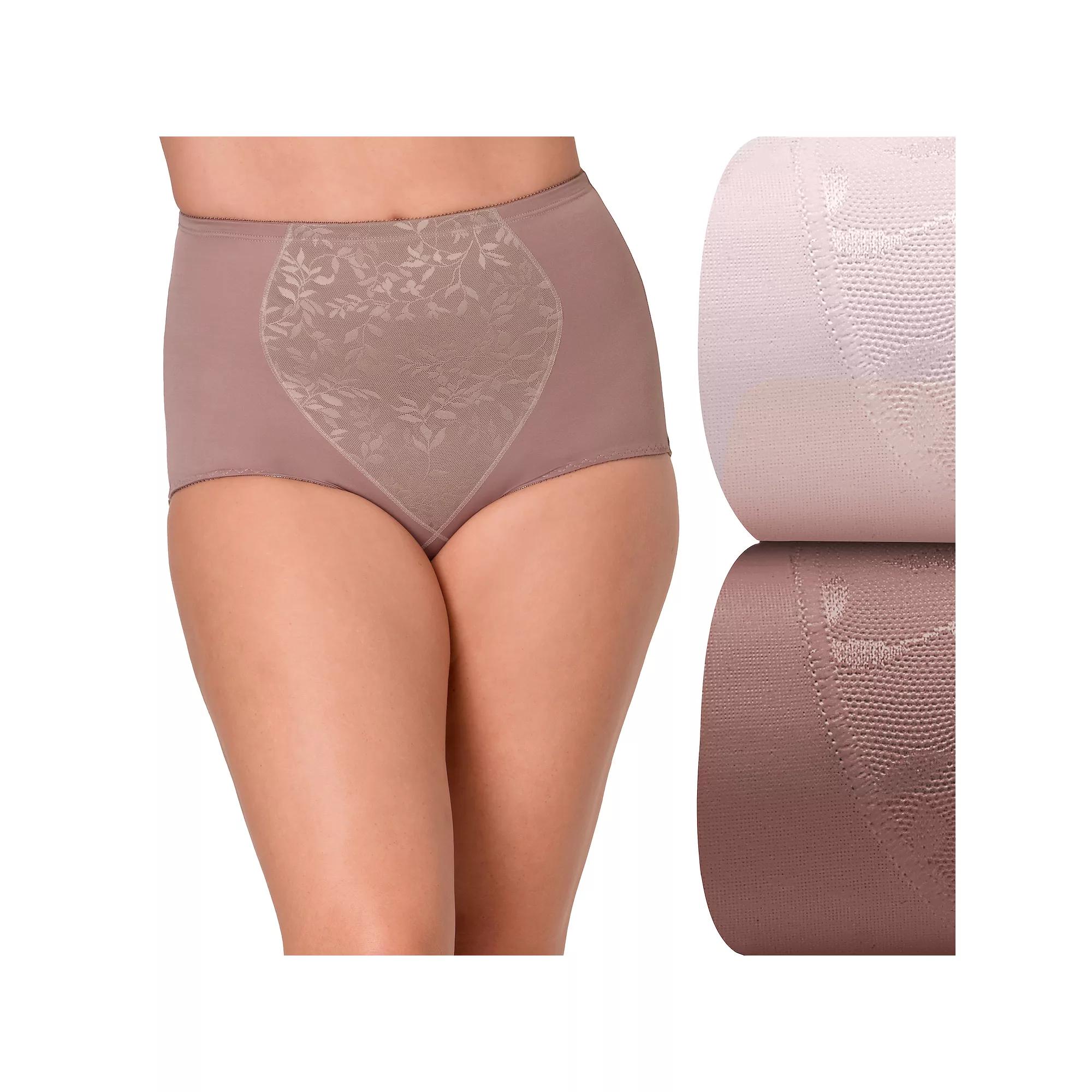 Bali 2-Pack Firm Control Tummy Panel Shaping Brief Panty X710, Women's,  Product Image