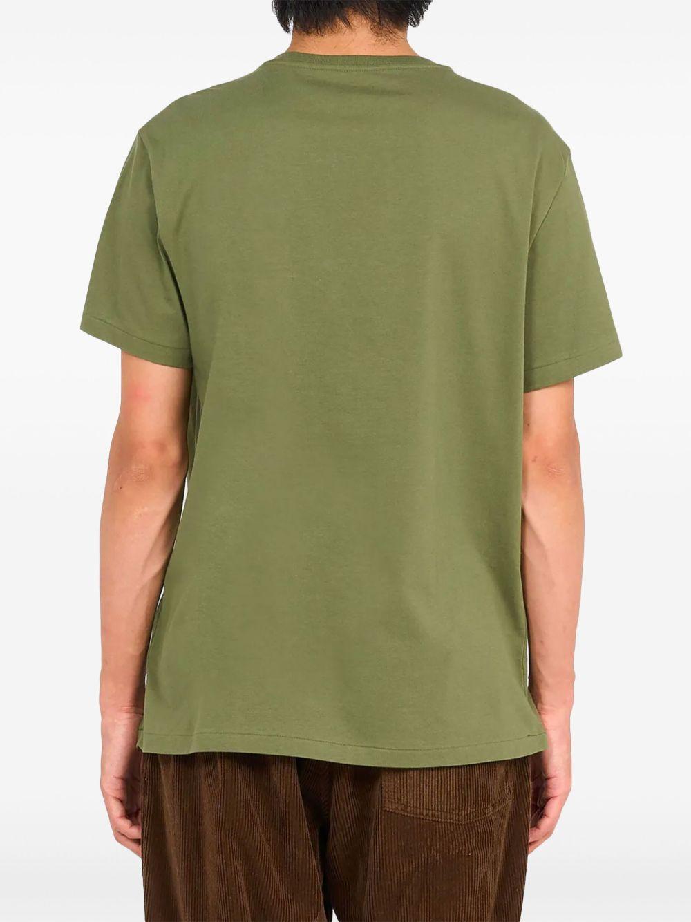 POLO RALPH LAUREN Cotton T-shirt In Military Green With Logo Product Image