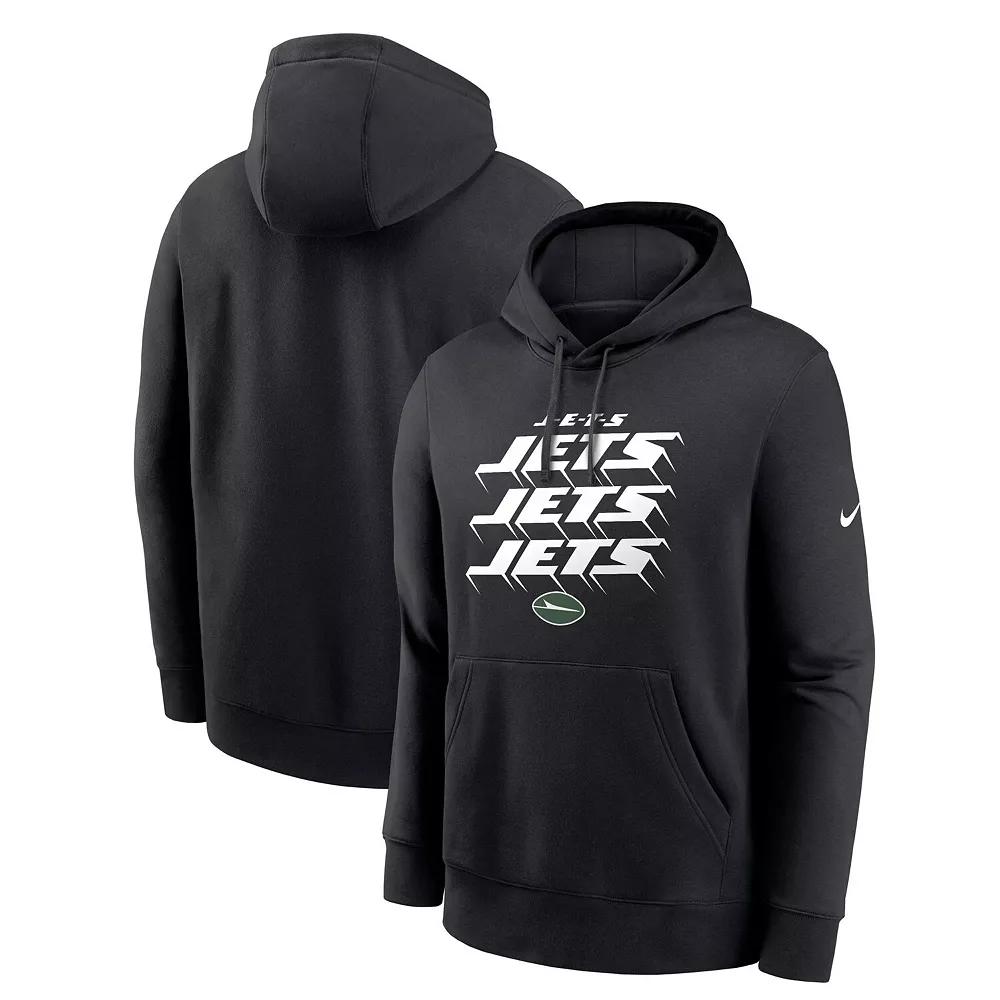Men's Nike Black New York Jets Hometown Fleece Pullover Hoodie, Size: Medium Product Image