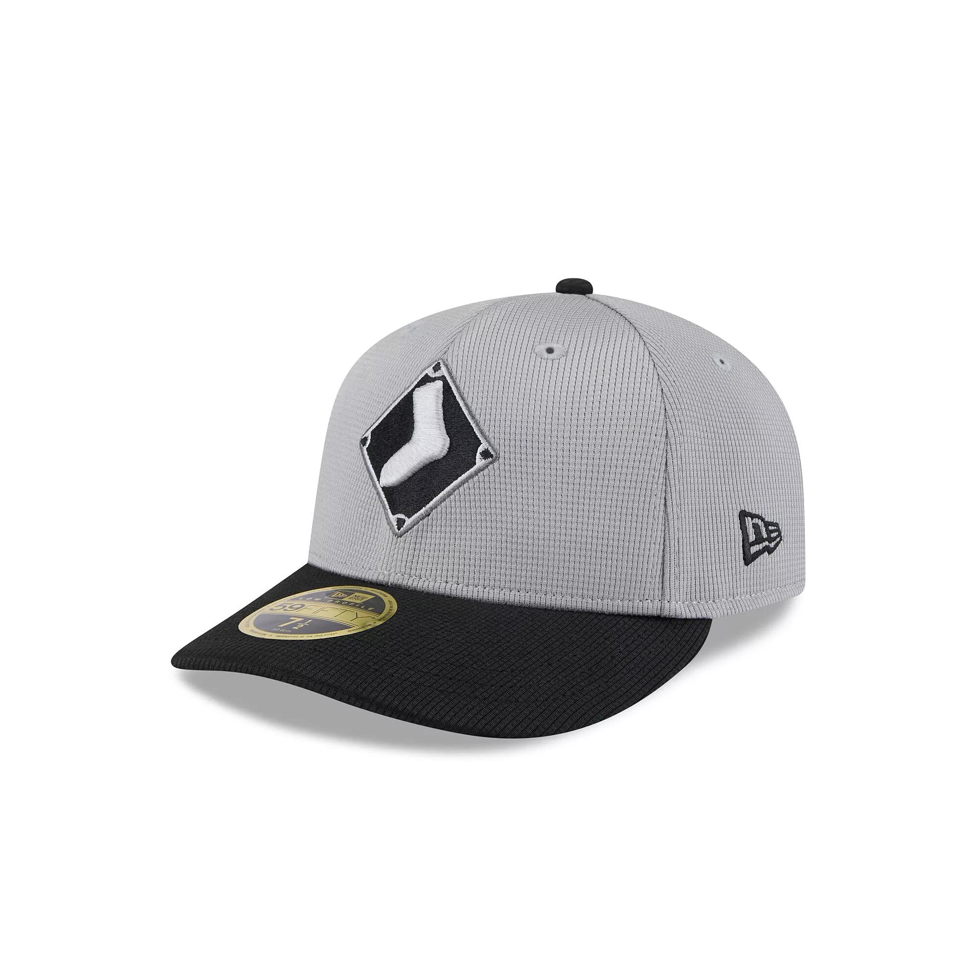 Men's New Era Gray/Black Chicago White Sox 2025 Batting Practice Low Profile 59FIFTY Fitted Hat,  Product Image