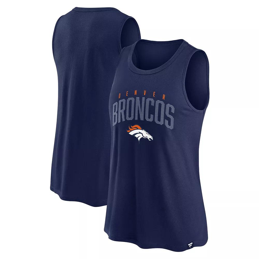 Women's Fanatics Branded Navy Denver Broncos Classic Rhine Tank Top, Size: Small, Blue Product Image