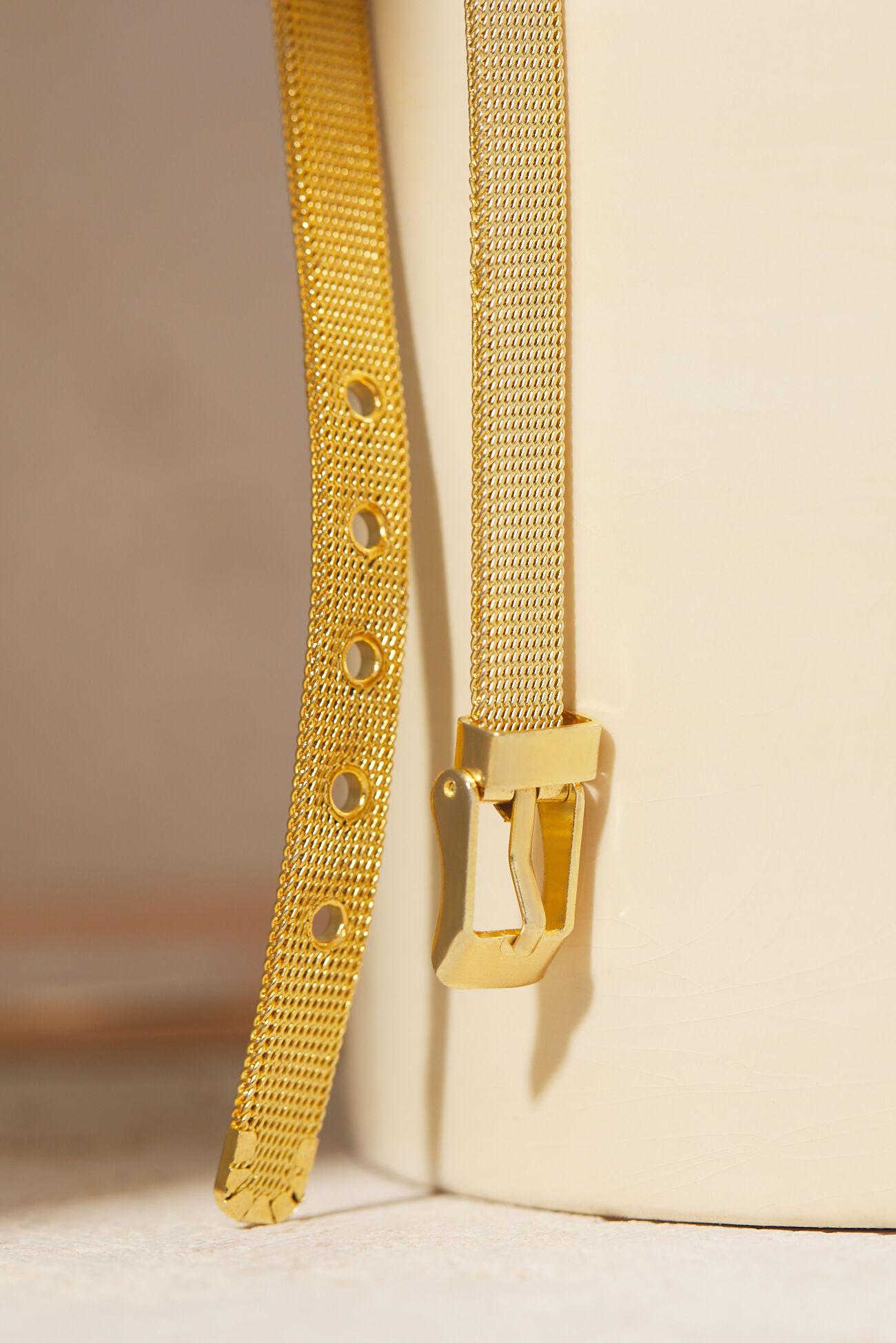 Round Face Gold Mesh Watch Product Image