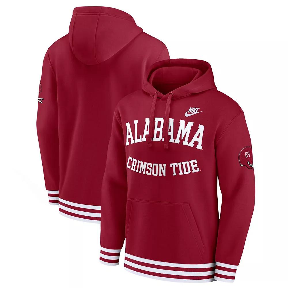 Men's Nike Crimson Alabama Crimson Tide Legacy Retro Pullover Hoodie,  Product Image