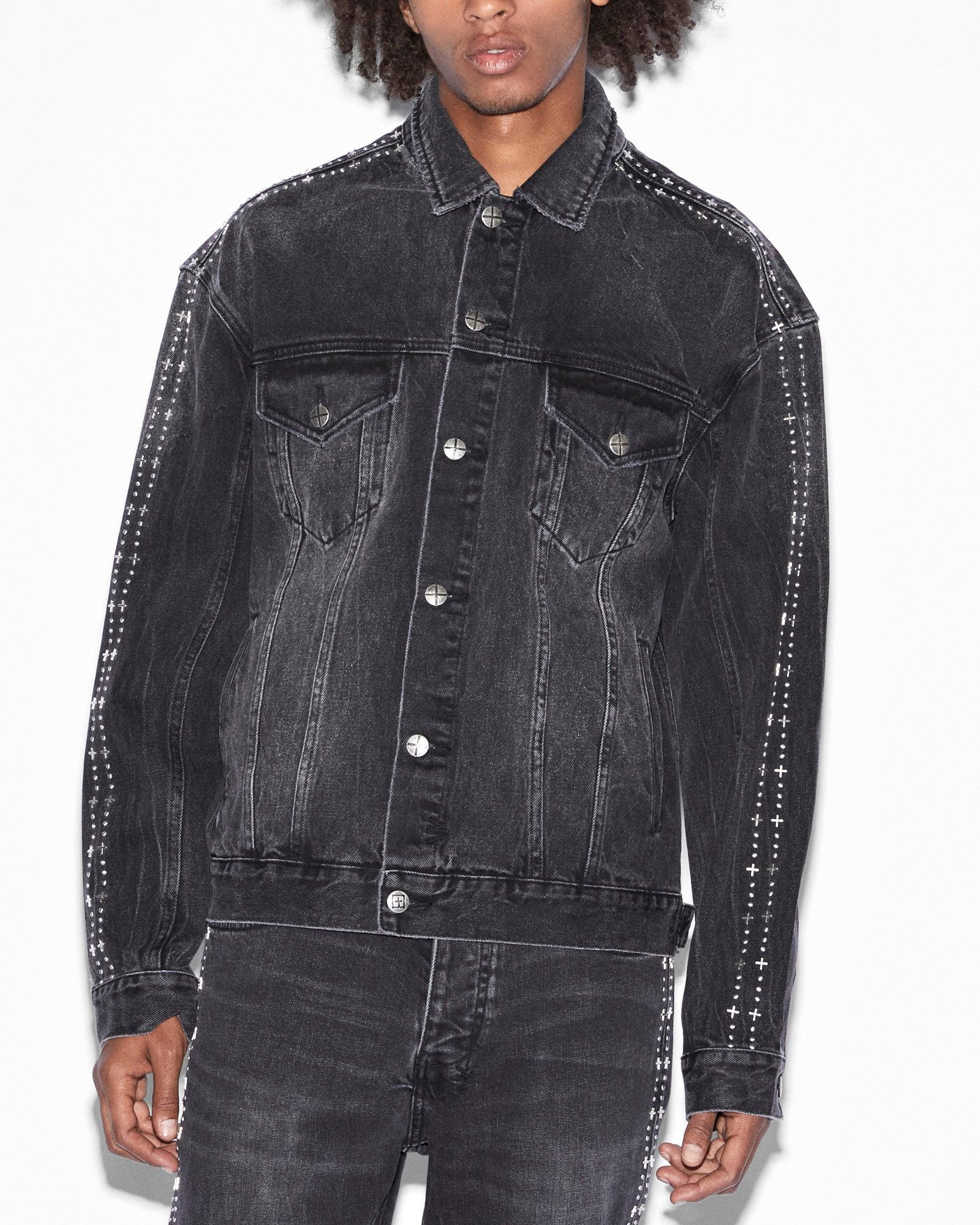 OH G JACKET METALIK STRIPE BLACK Male Product Image