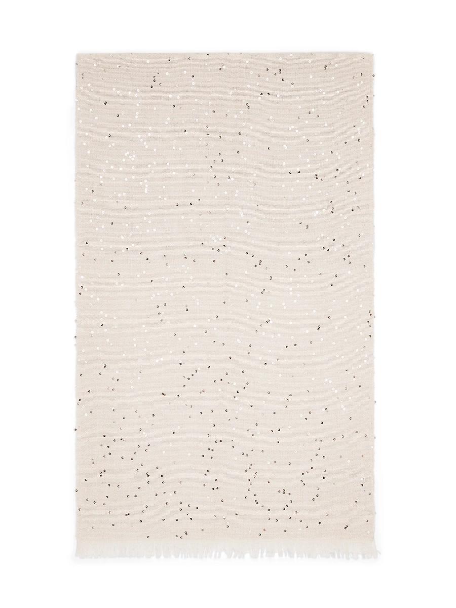 Womens Cashmere and Silk Diamond Yarn Scarf Product Image