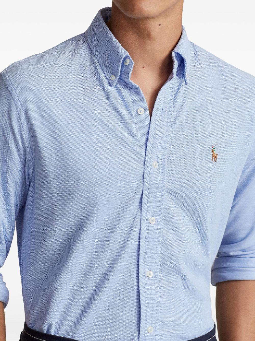 Polo Pony-embroidered cotton shirt Product Image