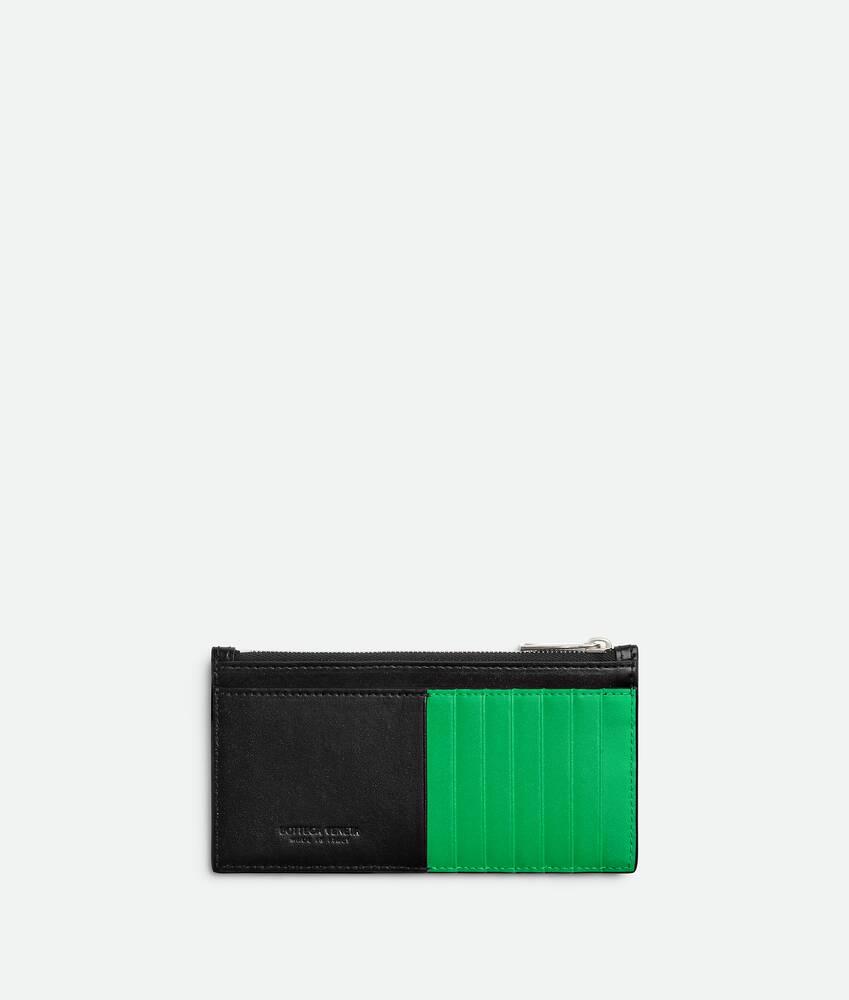 Men's Cassette Long Zippered Card Case in Black/parakeet Product Image